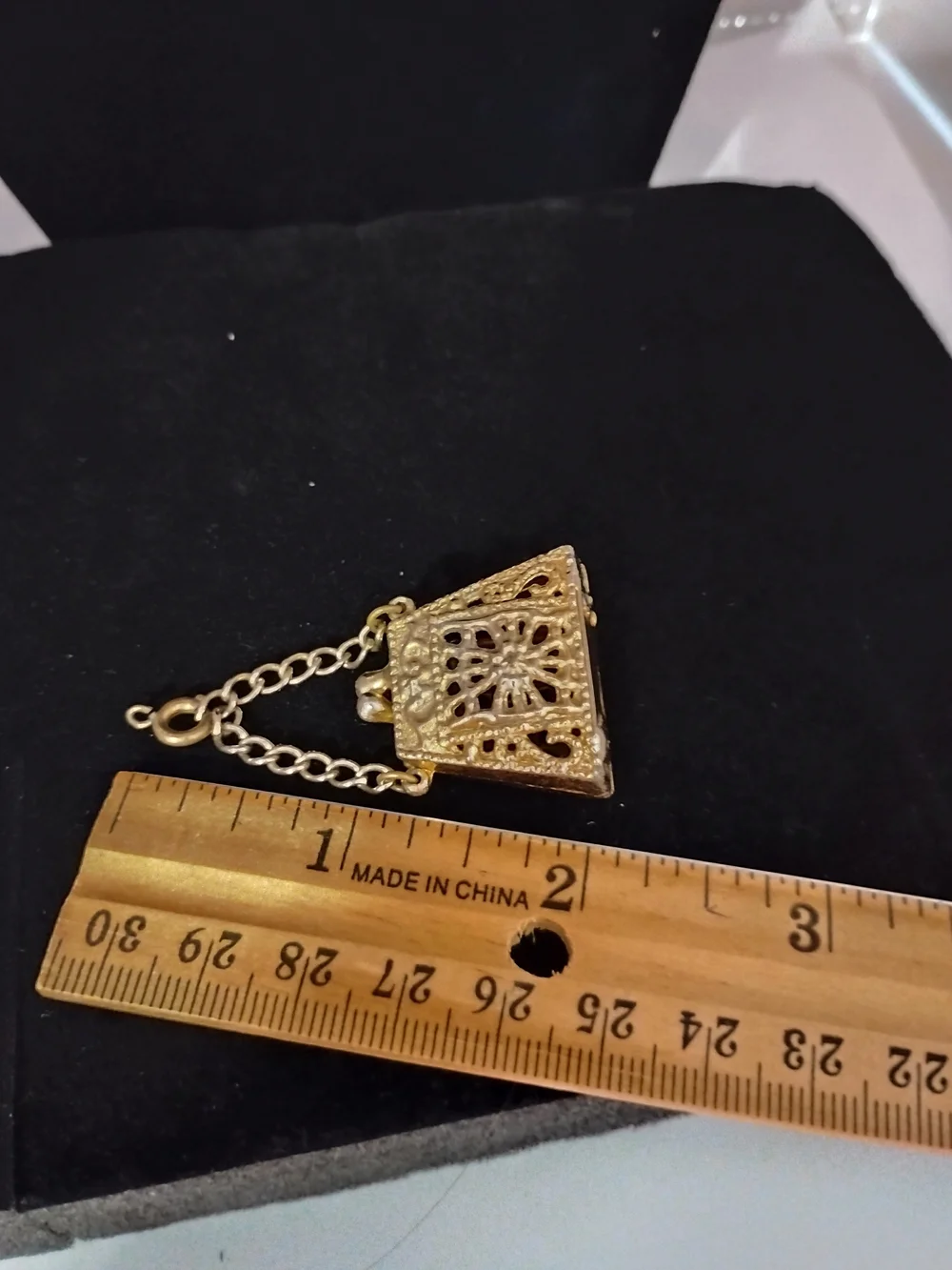 Gold-Tone Multi-Stone Drop Pendant Necklace Accent